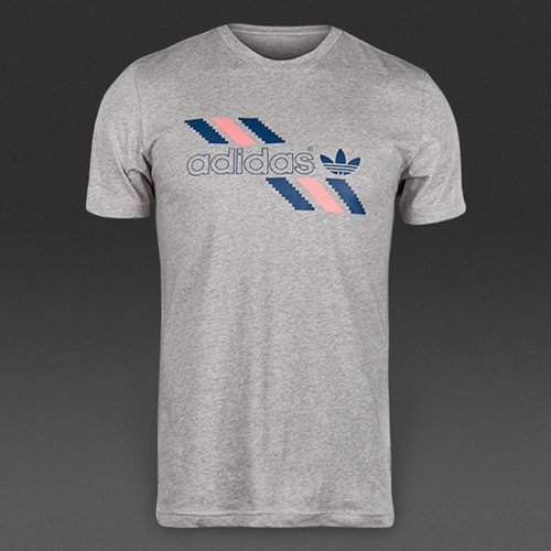 Adidas Originals Linear Tee Medium Grey Heather for Men